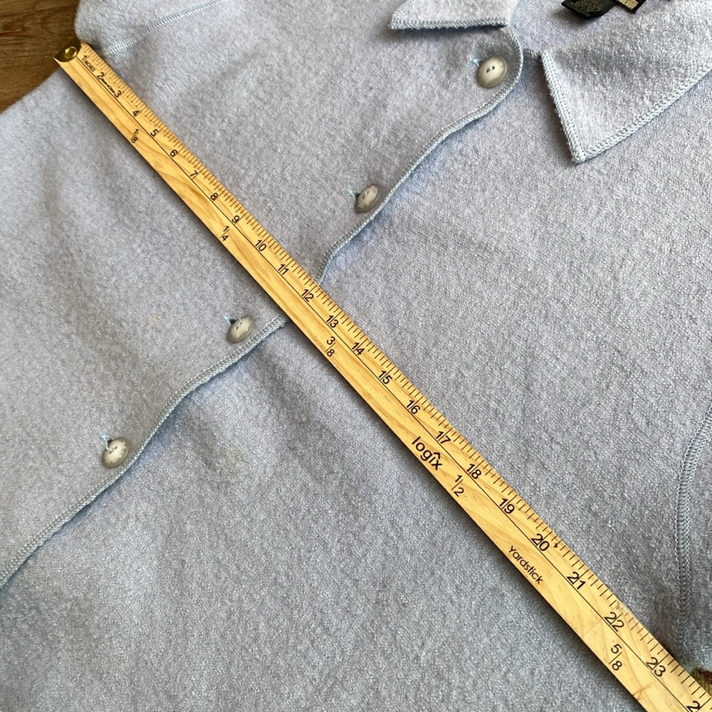 Sigrid Olsen Wall Fringe Button Up Jacket - image 7